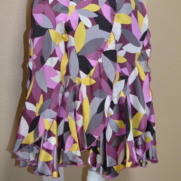 Ideology Silk Ruffled Hem Skirt Size 6 - Picture 5 of 7